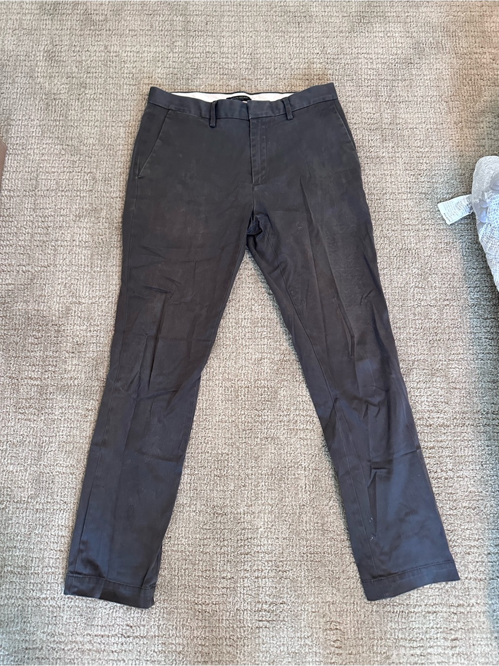 Men's Classic Black Slim Chino Pants